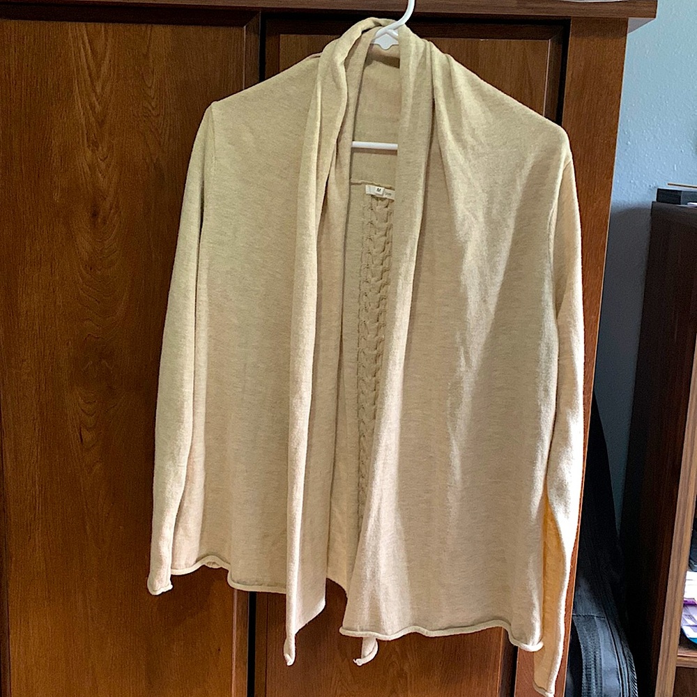 Maurices cream lightweight cardigan size M